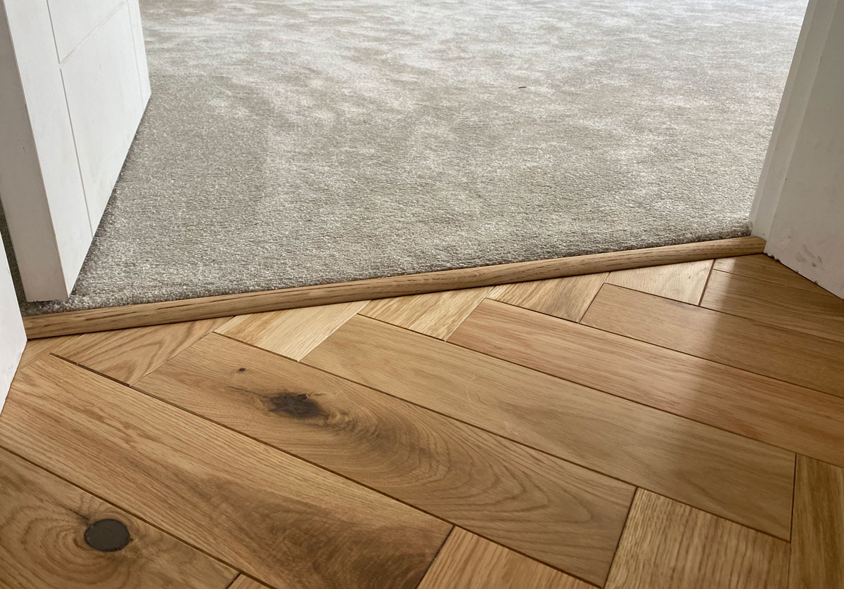 professionally fitted wooden flooring finished