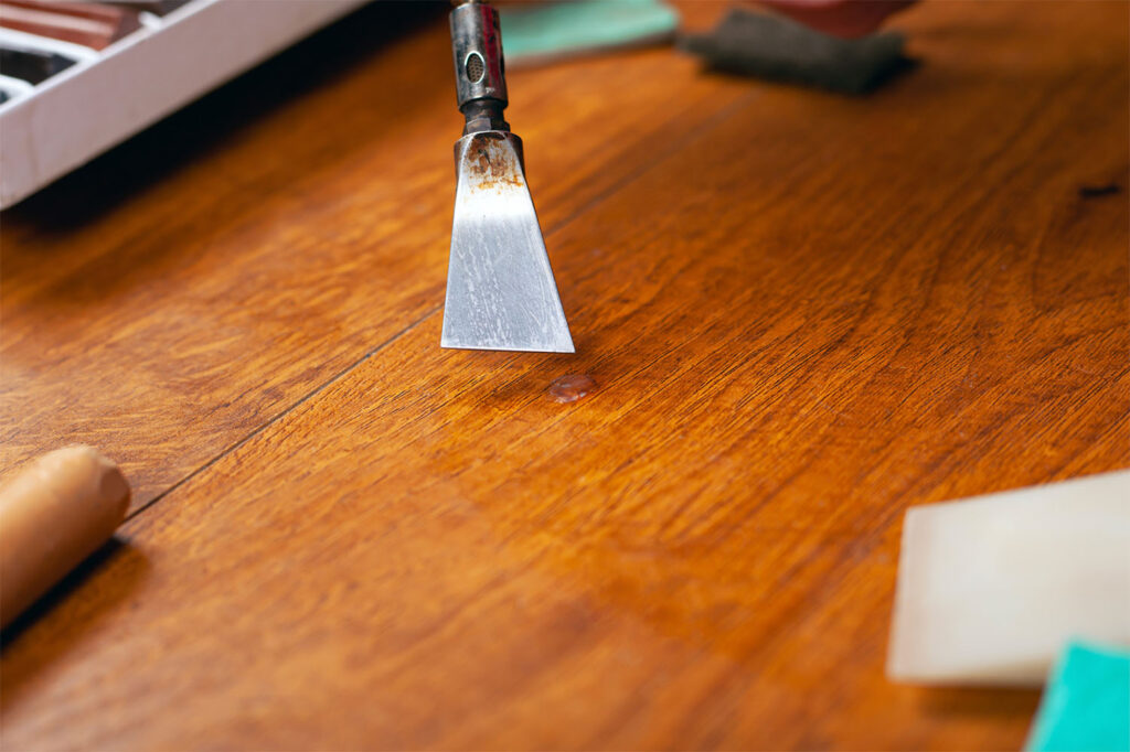 repair damaged engineered flooring