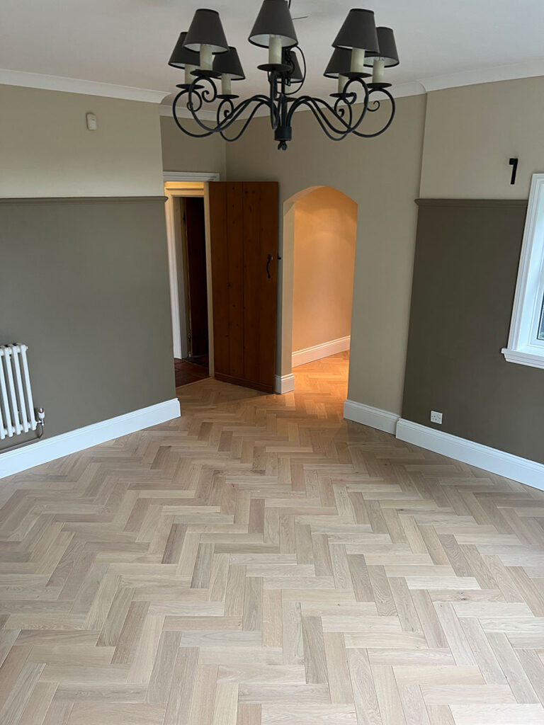 Herringbone Wood Flooring Wythal 1